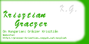 krisztian graczer business card